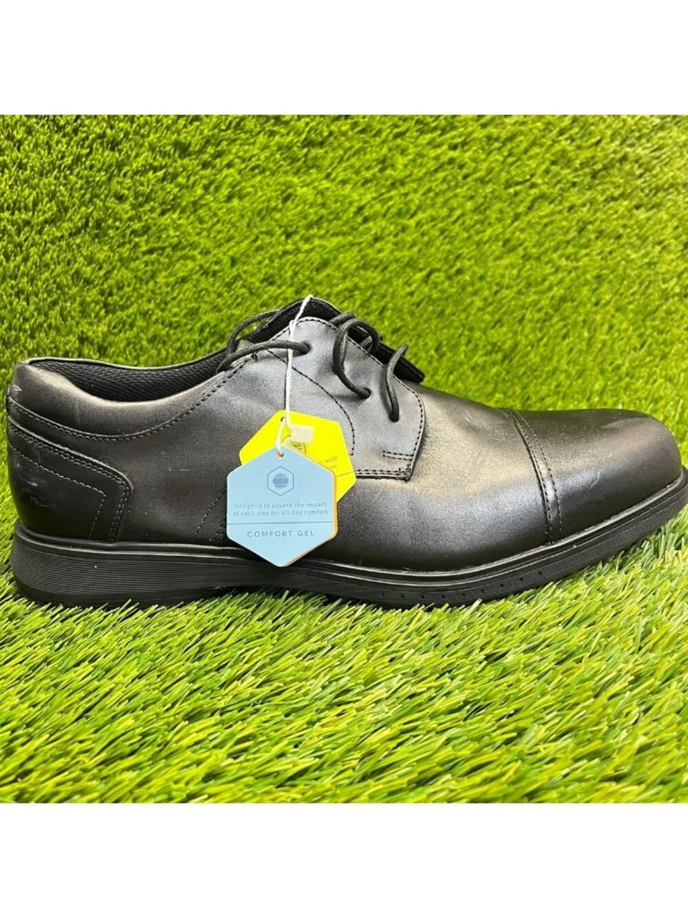 Nunn Bush Kore Pro Mens Size 10 Black Casual Classic Cap Toe Oxford Dress Shoes
